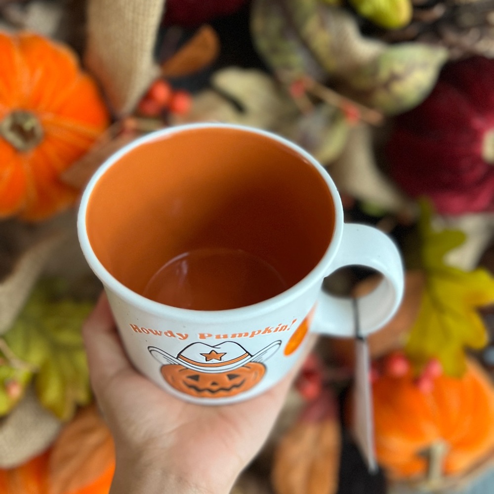 ✨NEW🎃Cobwebs and Cauldrons Cowboy Jack o Lantern Howdy Pumpkin Mug🤠 - Picture 4 of 6